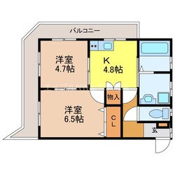 浦上駅 徒歩4分 3階の物件間取画像